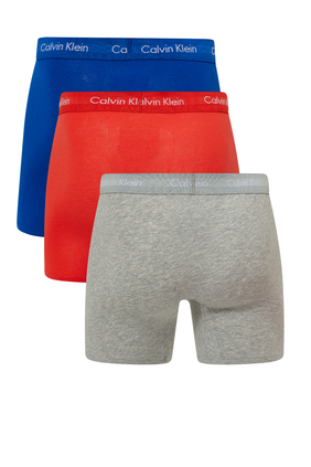 Cotton Stretch Boxer Trunks, Pack of 3